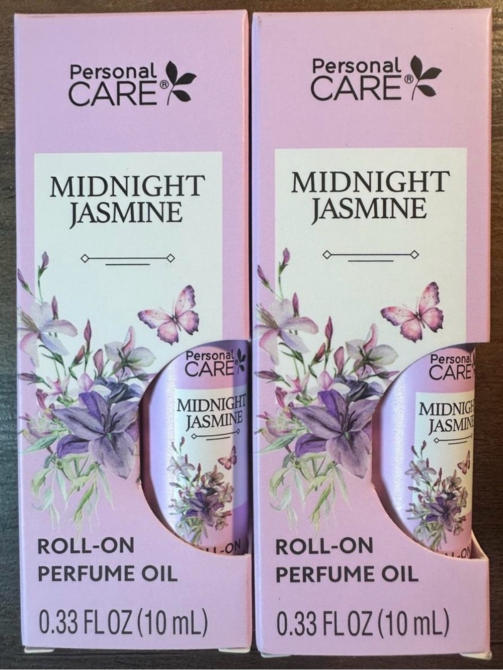 PERSONAL CARE MIDNIGHT JASMINE
PERFUME OIL ROLL ON 2 BOTTLES .33
FL OZ EACH